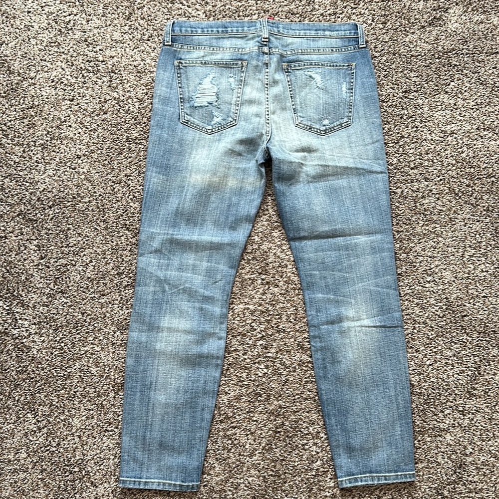 NWT Current/Elliott The Stiletto Skinny Jeans 32 Shredded Wash - Picture 6 of 9